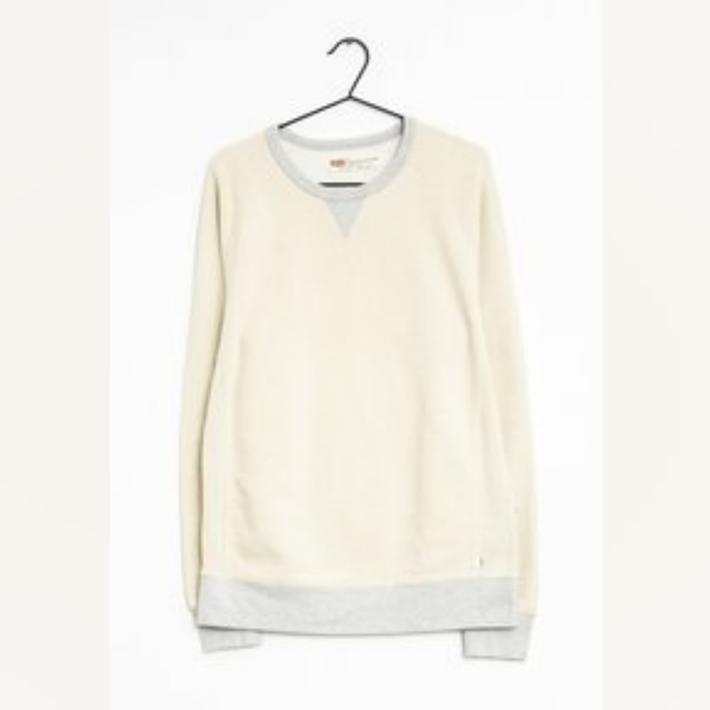Levi's Vintage Cream and Gray Sweatshirt